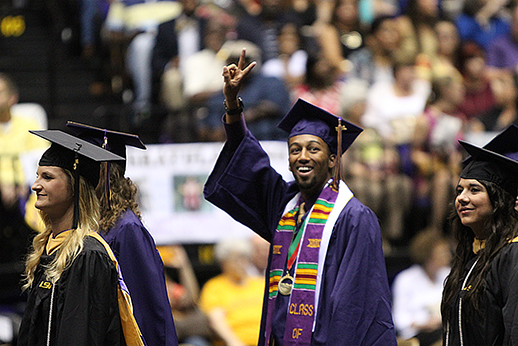 Student at graduation