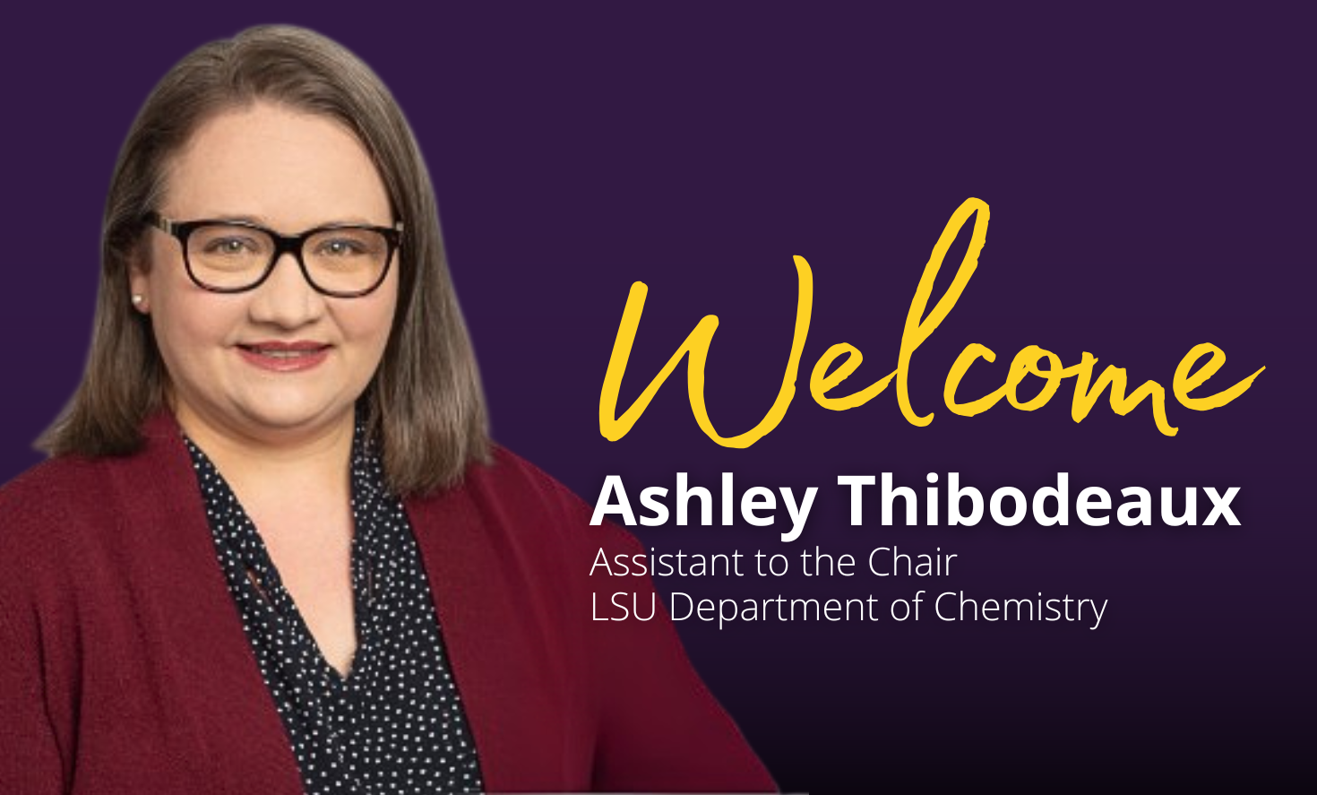 Welcome Ashley Thibodeaux